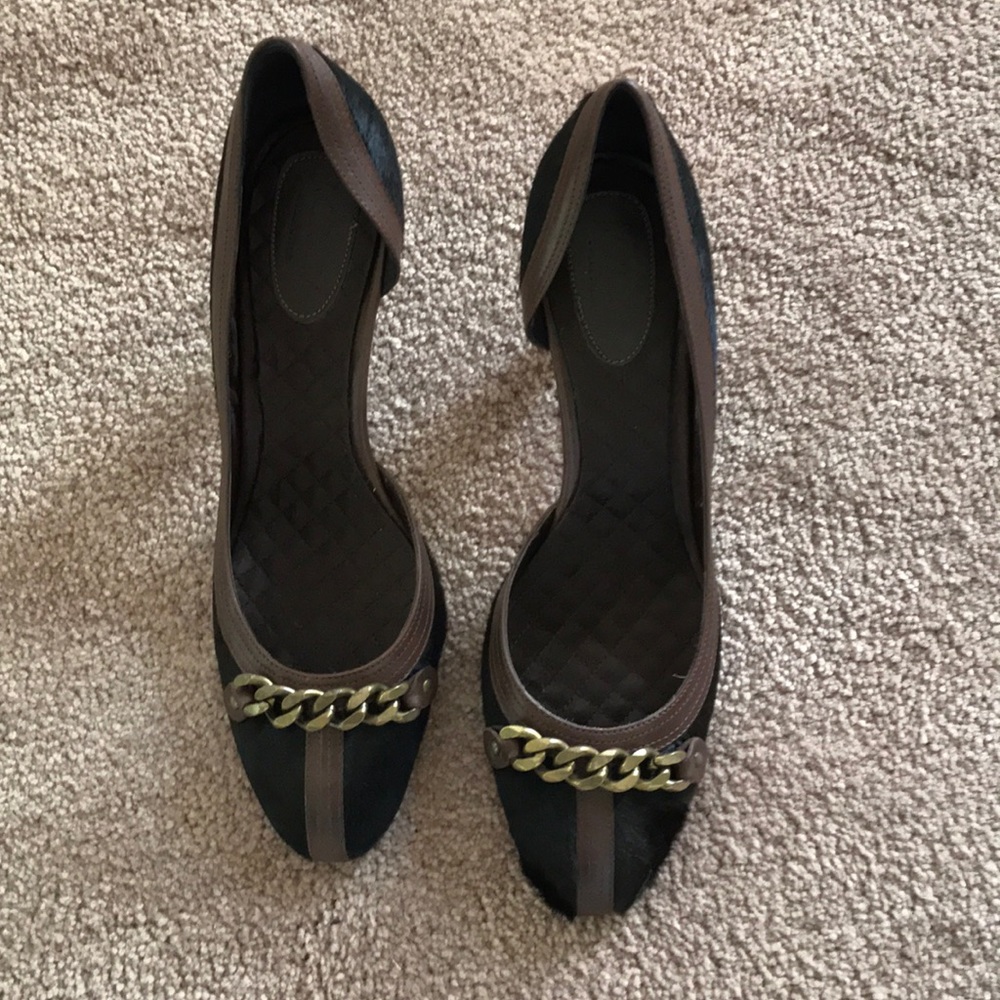 Julia solid haircalf heels by jcrew brand new